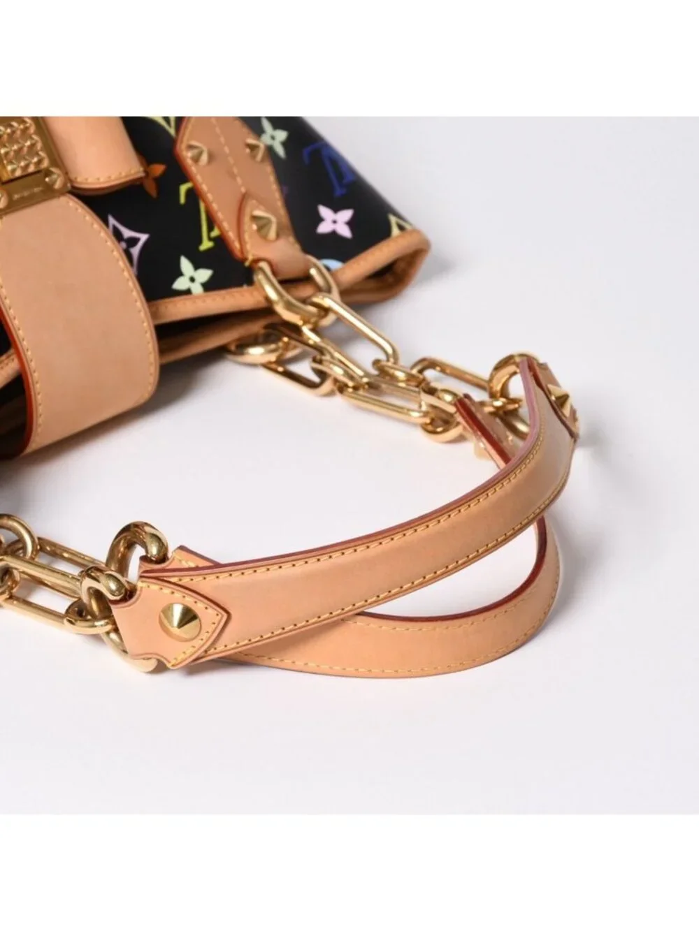 Louis Vuitton Takashi Murakami Monogram Multicolor Annie MM Shoulder Bag Noir